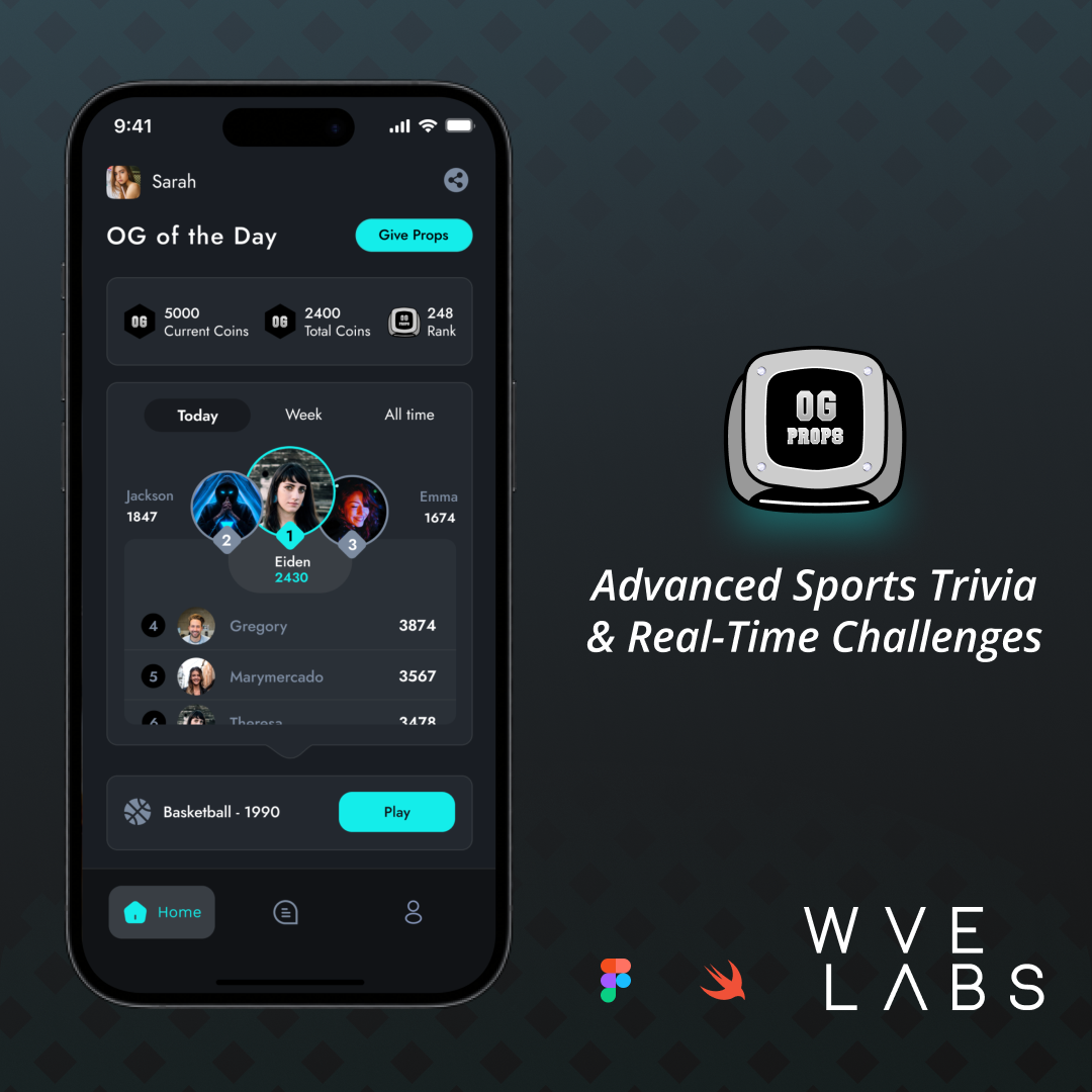 OG Props — Sports Gaming app screen
